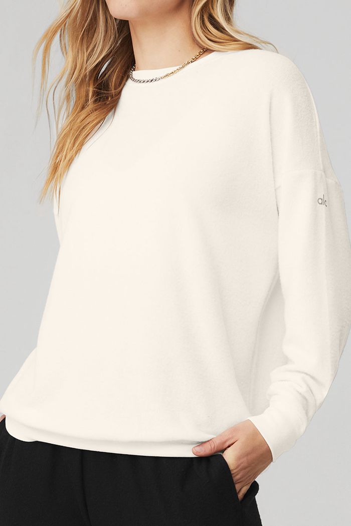 Pullover Alo Yoga Soho Mujer Blancos | 537182XZS