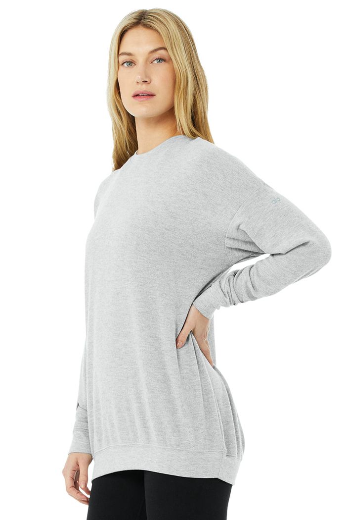 Pullover Alo Yoga Soho Mujer Grises | 564170JLB