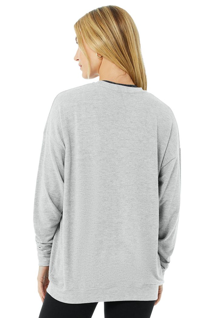 Pullover Alo Yoga Soho Mujer Grises | 564170JLB