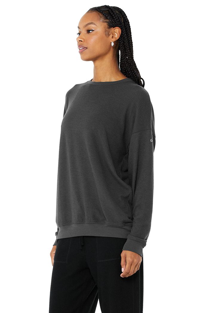 Pullover Alo Yoga Soho Mujer Grises Oscuro | 508694DBH