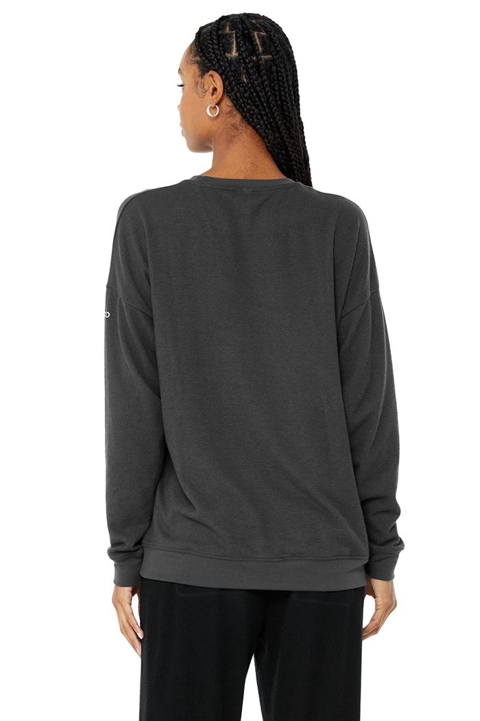 Pullover Alo Yoga Soho Mujer Grises Oscuro | 508694DBH