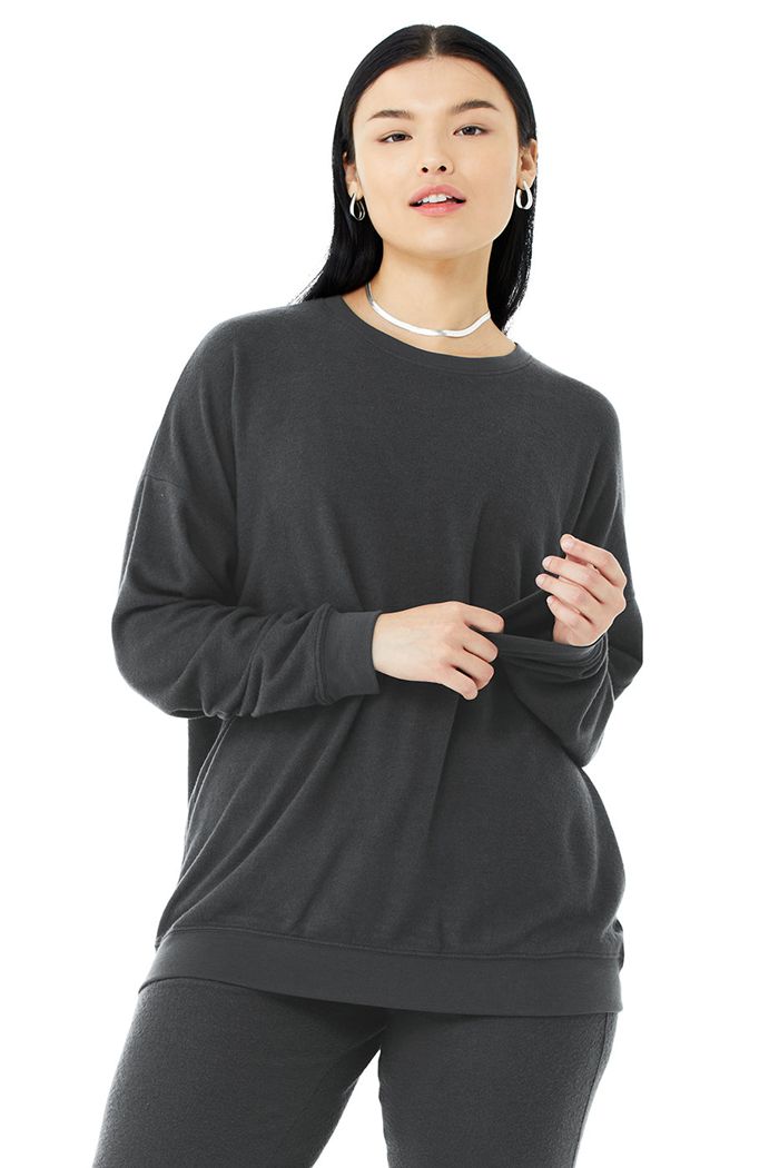 Pullover Alo Yoga Soho Mujer Grises Oscuro | 508694DBH