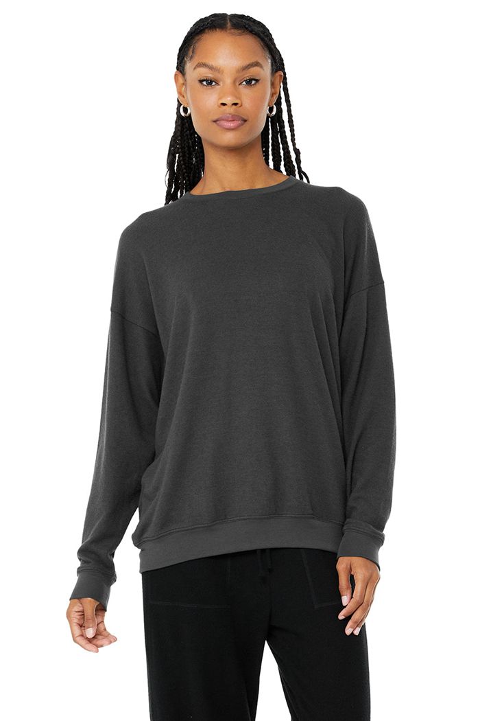 Pullover Alo Yoga Soho Mujer Grises Oscuro | 508694DBH