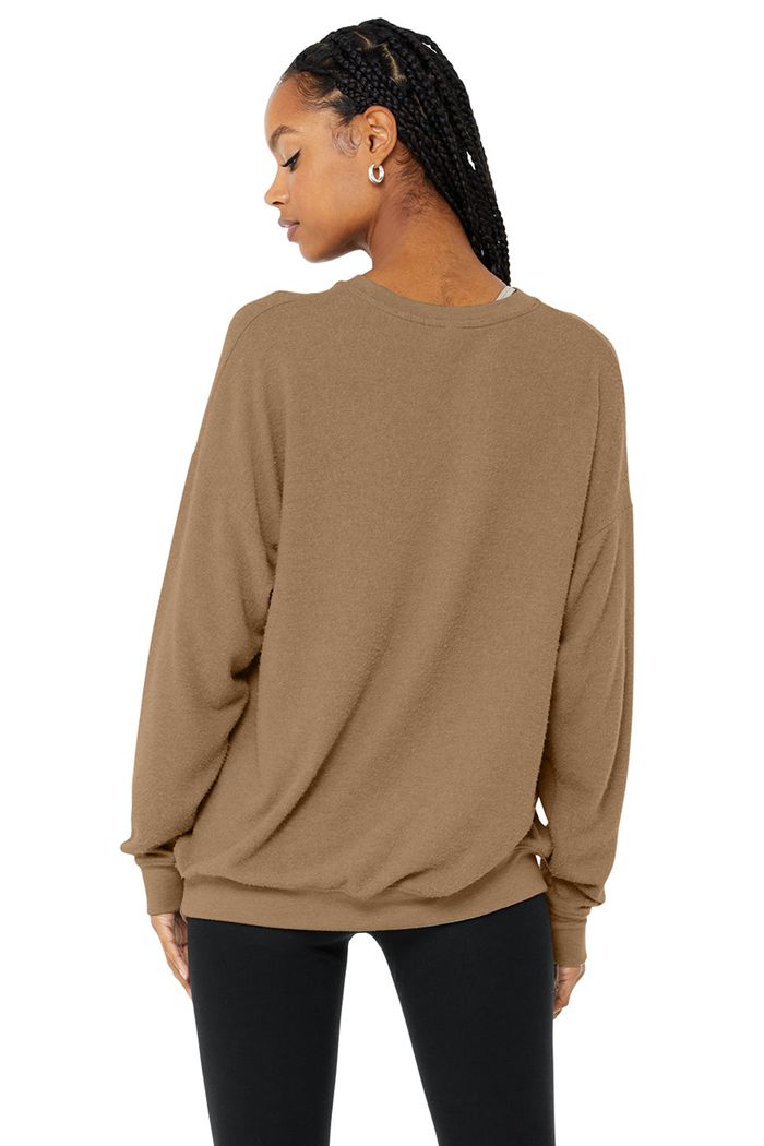 Pullover Alo Yoga Soho Mujer Marrom | 532401SNK