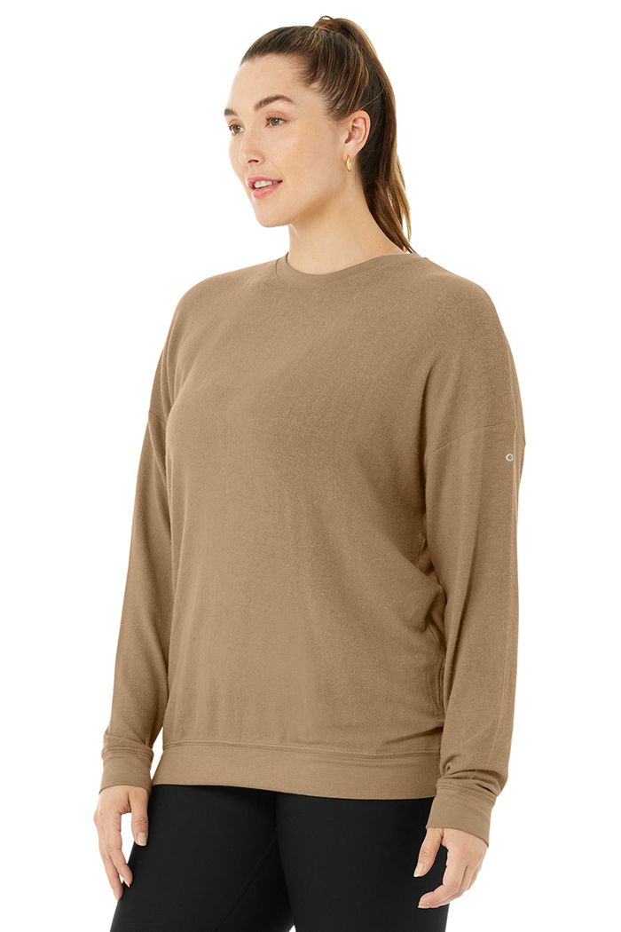 Pullover Alo Yoga Soho Mujer Marrom | 532401SNK