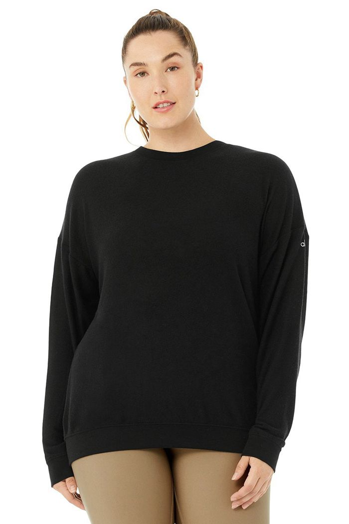 Pullover Alo Yoga Soho Mujer Negros | 158902IRJ