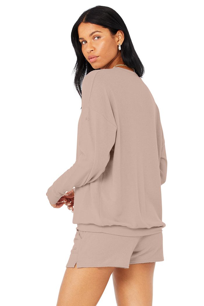 Pullover Alo Yoga Soho Mujer Rosas | 375290QIX