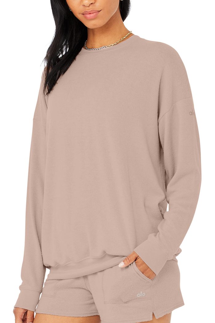 Pullover Alo Yoga Soho Mujer Rosas | 375290QIX