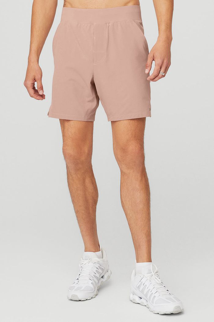 Short Alo Yoga 7\'\' Repetition Hombre Rosas | 276890LUS