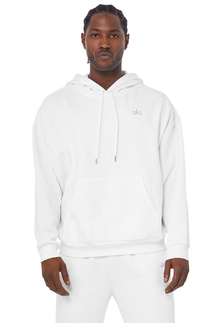 Sudadera Con Capucha Alo Yoga Accolade Hombre Blancos | 562390BGF