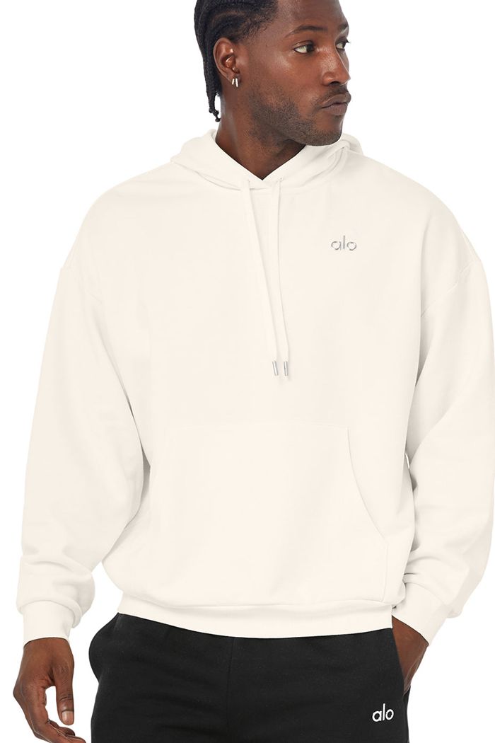 Sudadera Con Capucha Alo Yoga Accolade Hombre Blancos | 587410PNM