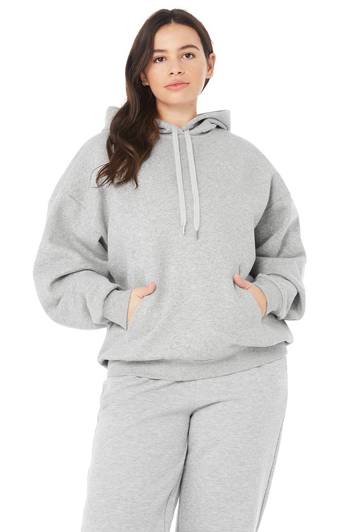 Sudadera Con Capucha Alo Yoga Accolade Mujer Grises | 412758QVN