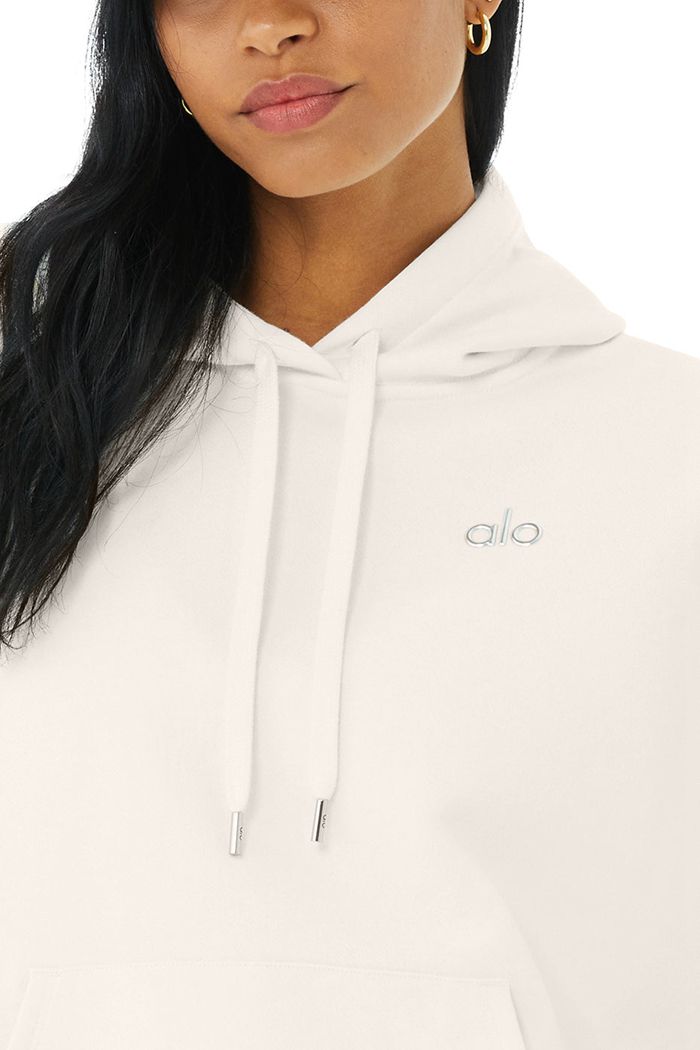 Sudadera Con Capucha Alo Yoga Accolade Mujer Blancos | 468251UTC