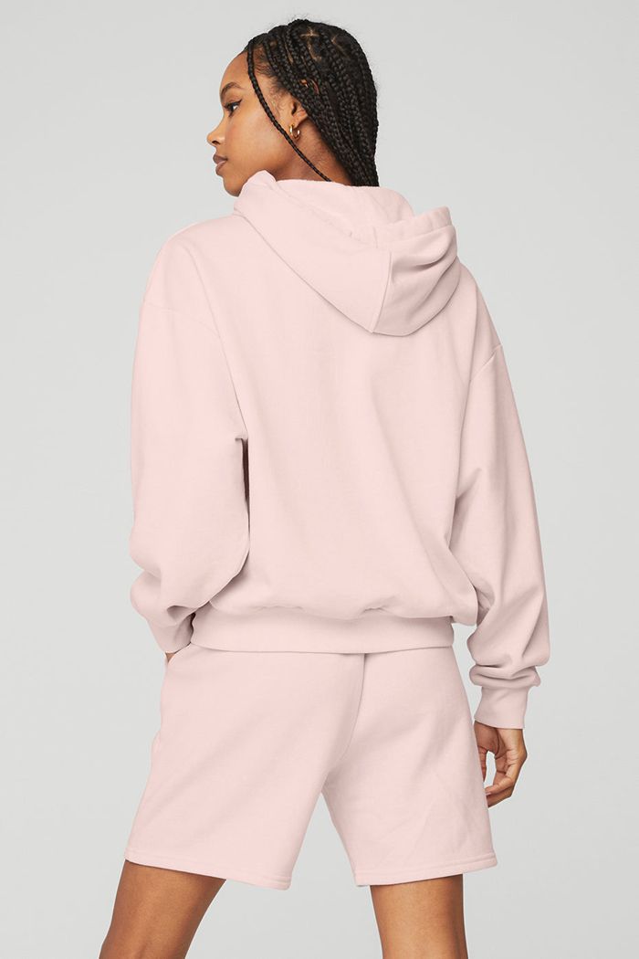 Sudadera Con Capucha Alo Yoga Accolade Mujer Rosas | 531069LTM