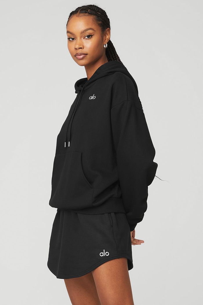 Sudadera Con Capucha Alo Yoga Accolade Mujer Negros | 697213ZFQ