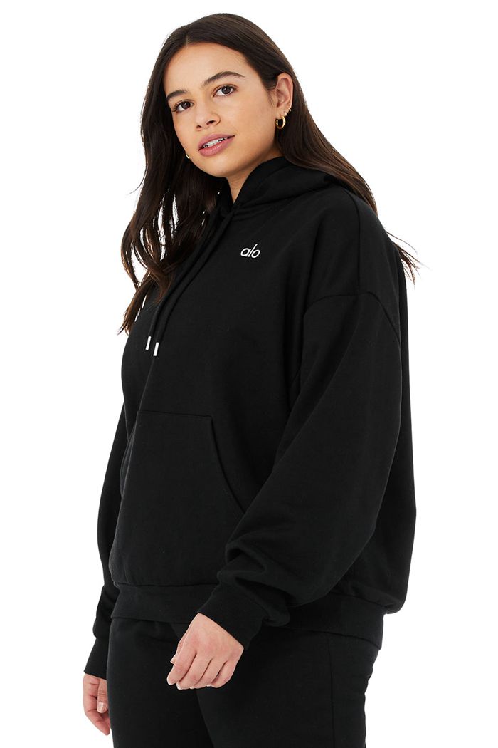 Sudadera Con Capucha Alo Yoga Accolade Mujer Negros | 697213ZFQ