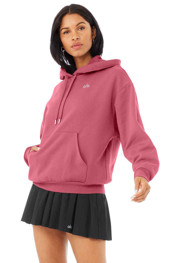 Sudadera Con Capucha Alo Yoga Accolade Mujer Morados | 802965EDH