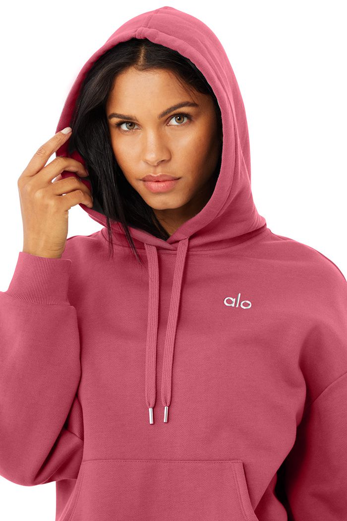 Sudadera Con Capucha Alo Yoga Accolade Mujer Morados | 802965EDH