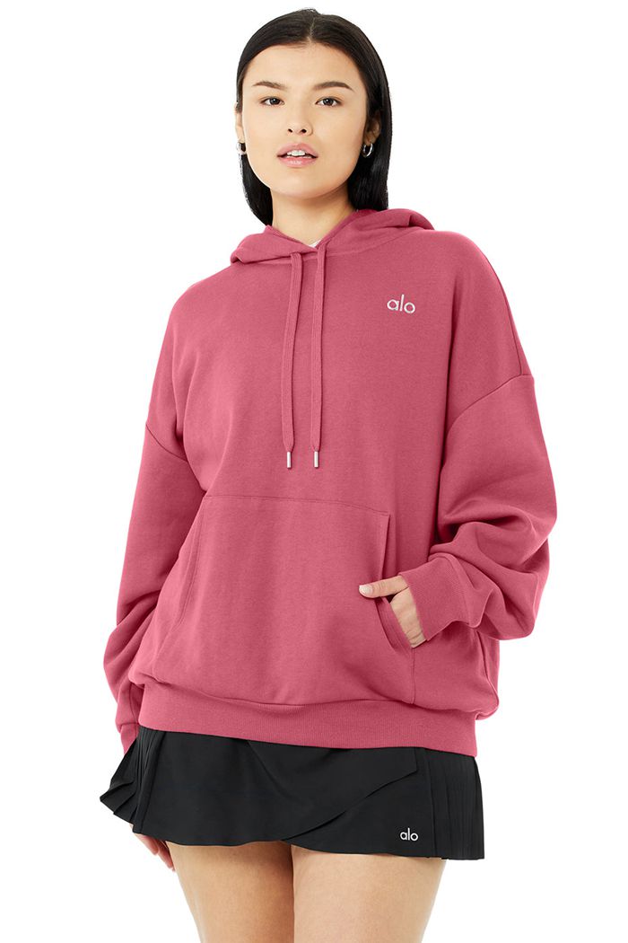 Sudadera Con Capucha Alo Yoga Accolade Mujer Morados | 802965EDH