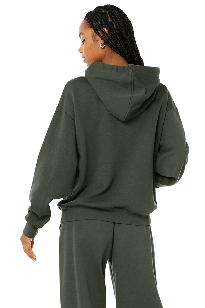 Sudadera Con Capucha Alo Yoga Accolade Mujer Verdes Oscuro | 835694ONZ