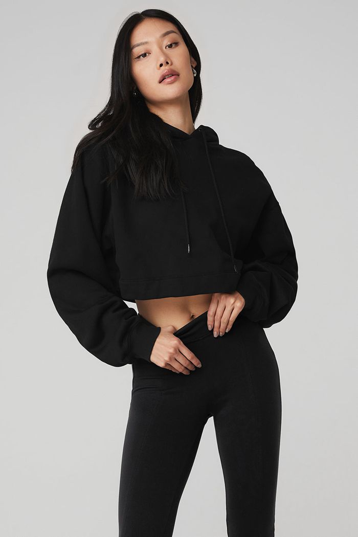 Sudadera Con Capucha Alo Yoga Bae Mujer Negros | 174065KPZ