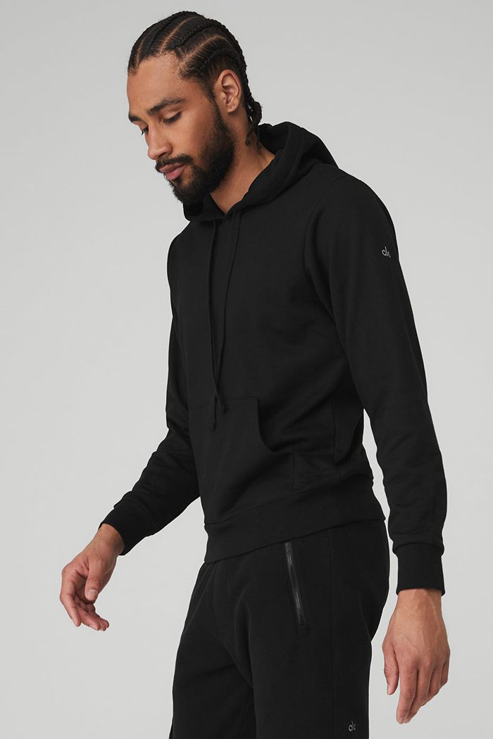 Sudadera Con Capucha Alo Yoga Caliber Hombre Negros | 158436YNP