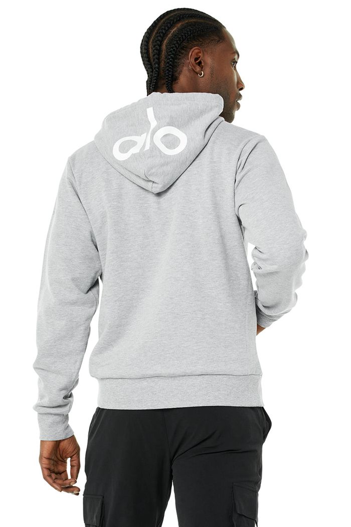 Sudadera Con Capucha Alo Yoga Caliber Hombre Grises | 318976FVT