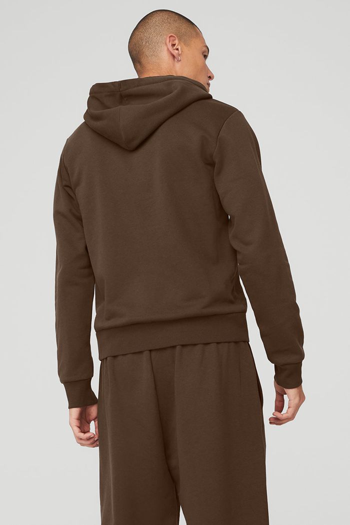 Sudadera Con Capucha Alo Yoga Everyday Full Zip Hombre Negros | 186704HEY