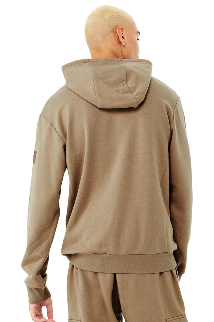 Sudadera Con Capucha Alo Yoga Highline Hombre Marrom | 042397NQD