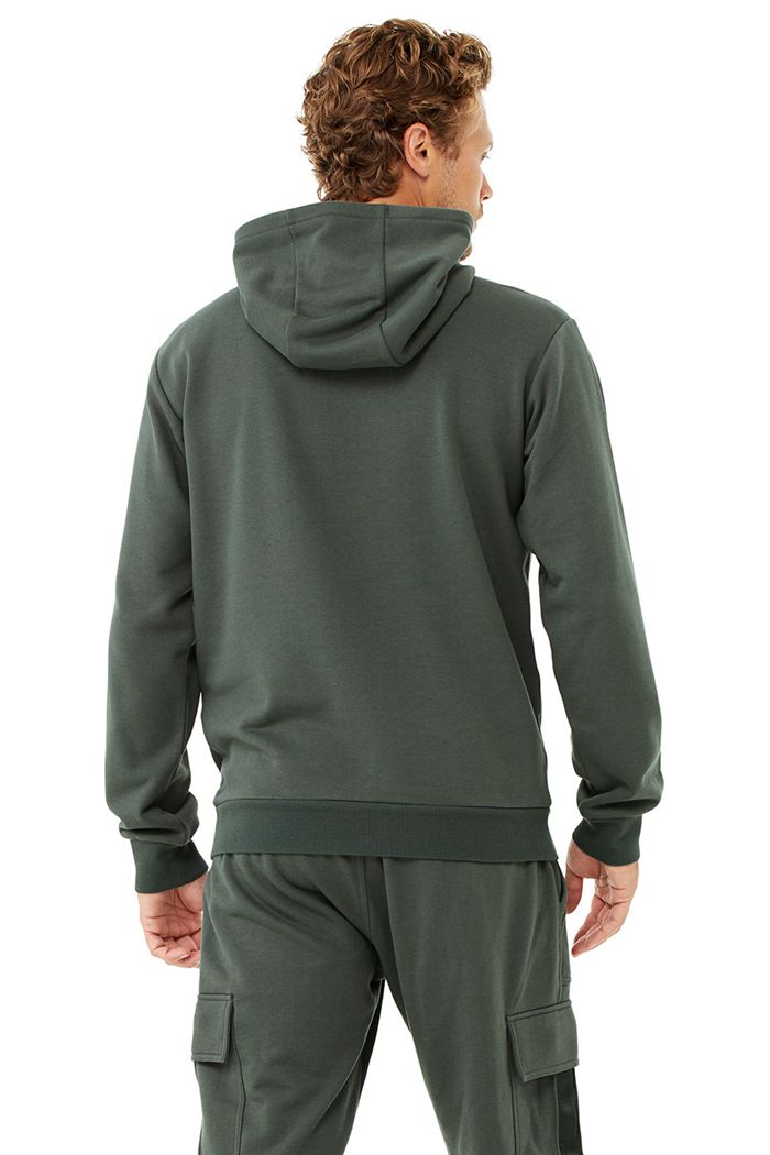 Sudadera Con Capucha Alo Yoga Highline Hombre Verdes Oscuro | 671842RPS