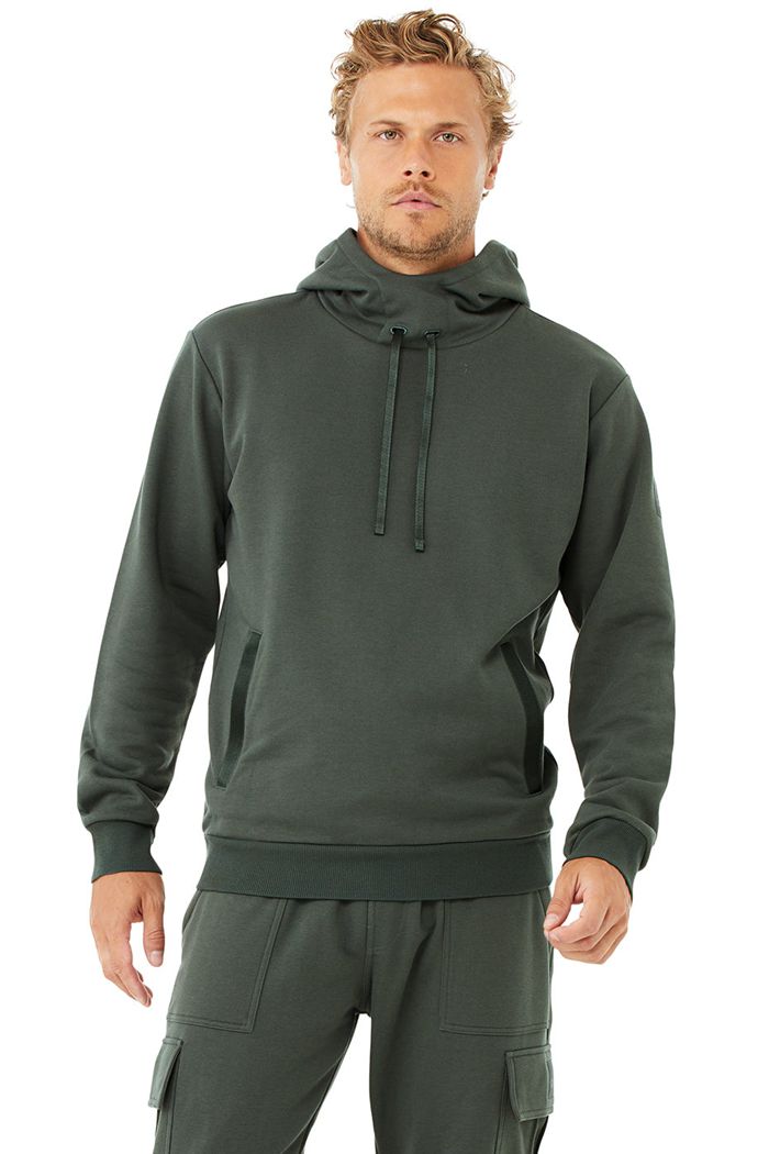 Sudadera Con Capucha Alo Yoga Highline Hombre Verdes Oscuro | 671842RPS