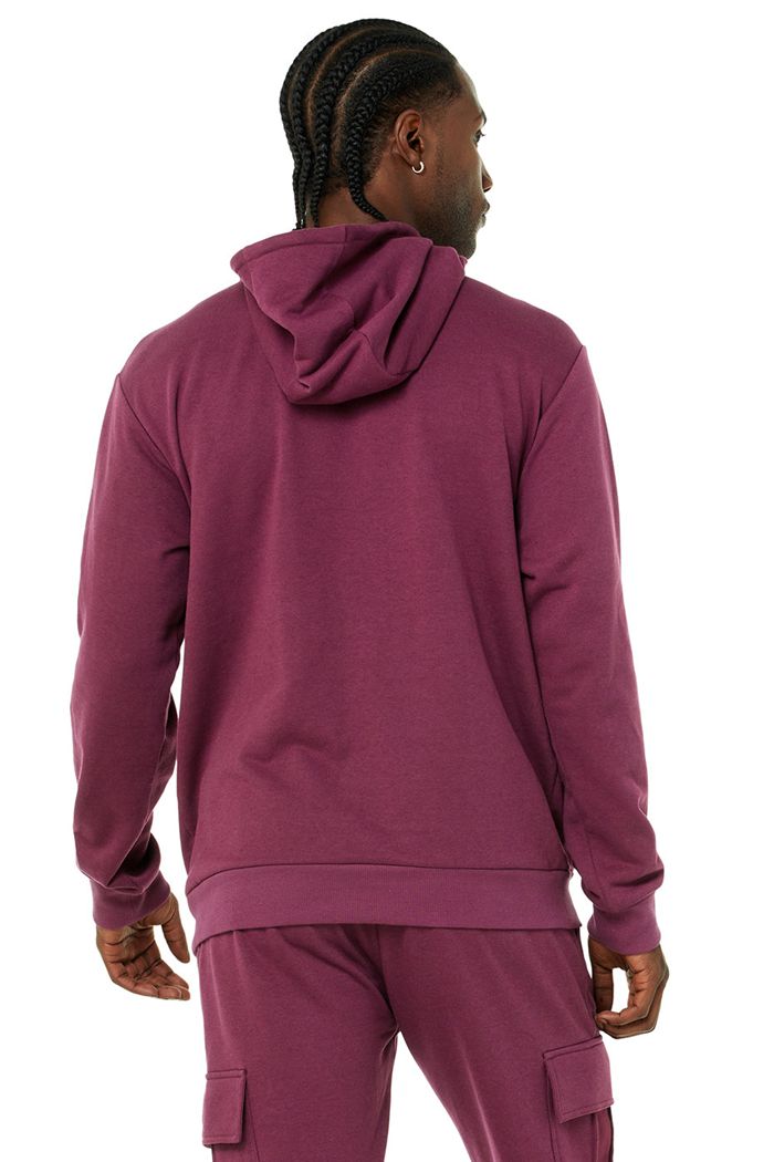 Sudadera Con Capucha Alo Yoga Highline Hombre Rojos | 864397OBN