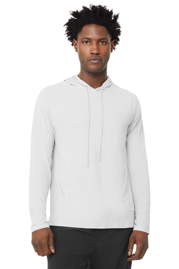 Sudadera Con Capucha Alo Yoga Idol Encapuchado Runner Hombre Blancos | 305614ATZ