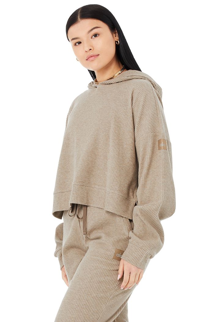 Sudadera Con Capucha Alo Yoga Muse Mujer Marrom | 240935QOK