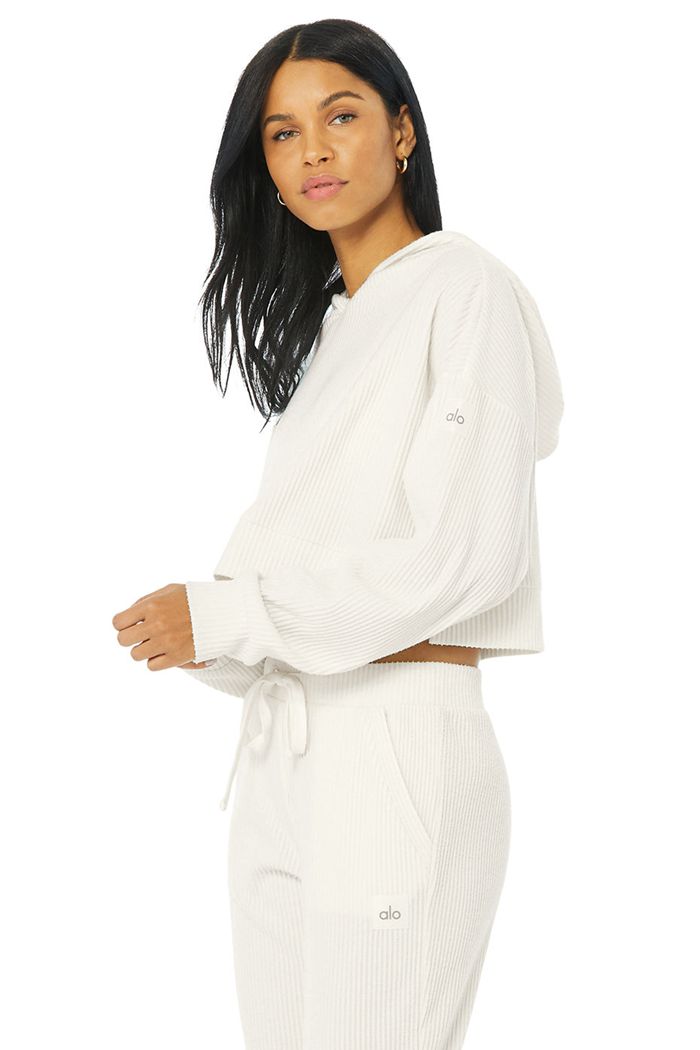 Sudadera Con Capucha Alo Yoga Muse Mujer Blancos | 325867ODW