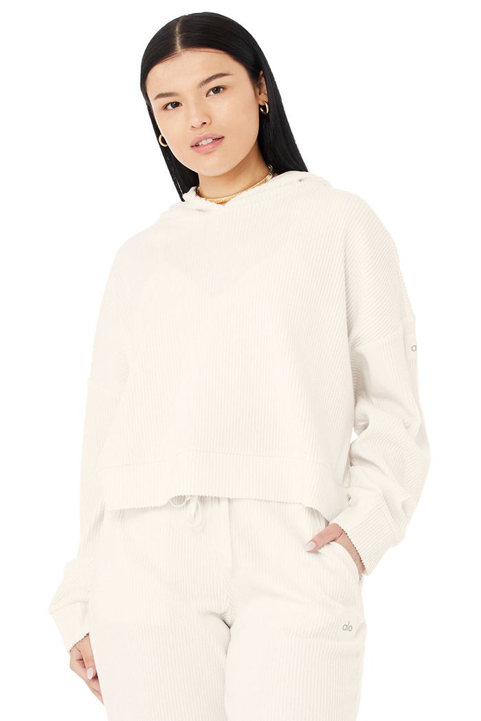 Sudadera Con Capucha Alo Yoga Muse Mujer Blancos | 325867ODW