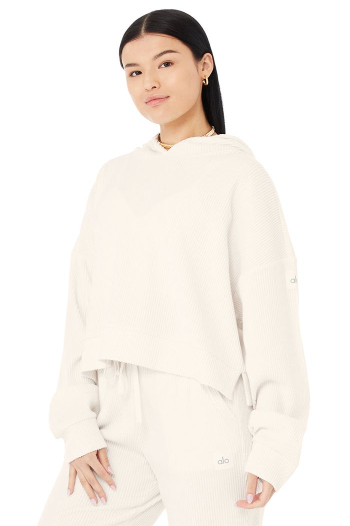 Sudadera Con Capucha Alo Yoga Muse Mujer Blancos | 325867ODW