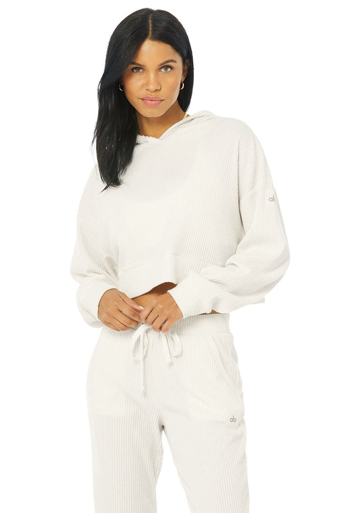 Sudadera Con Capucha Alo Yoga Muse Mujer Blancos | 325867ODW