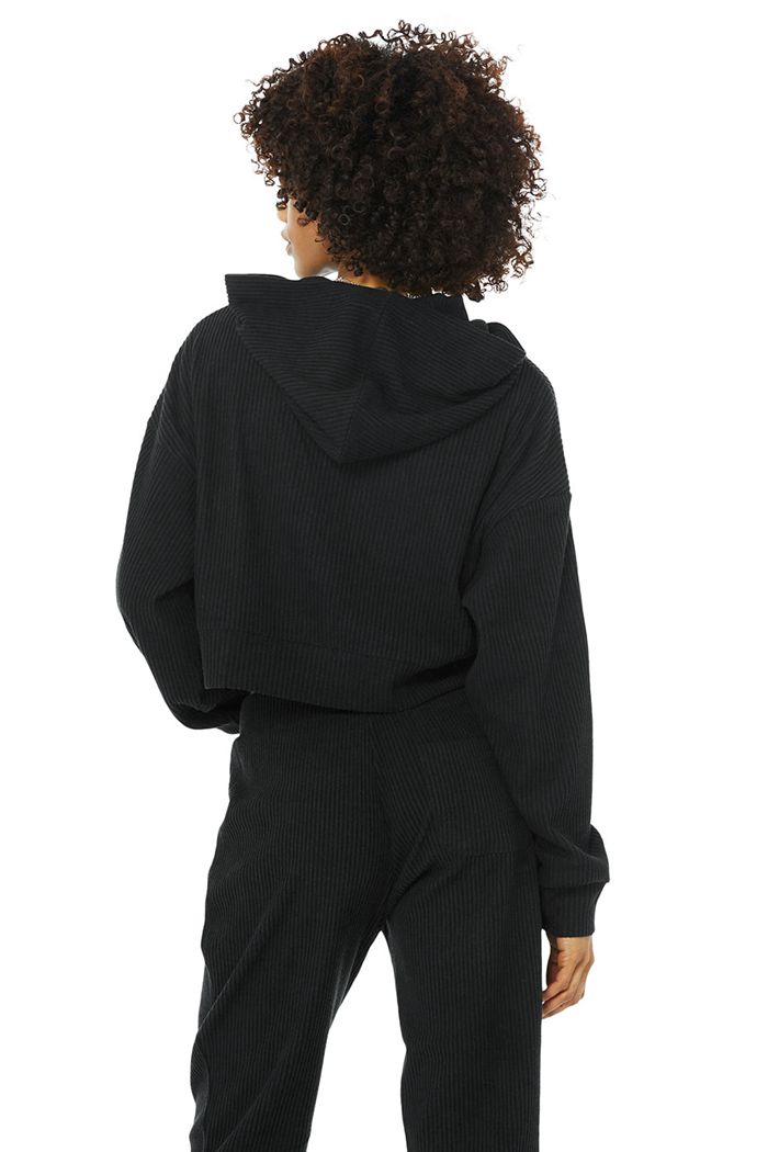 Sudadera Con Capucha Alo Yoga Muse Mujer Negros | 924517ZHM