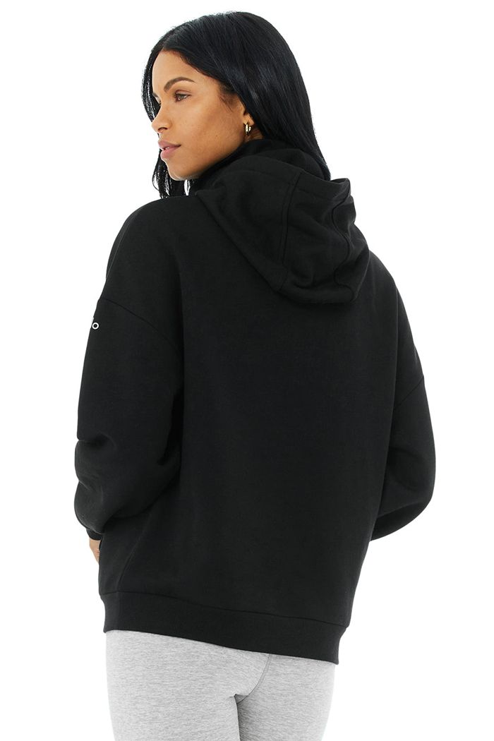 Sudadera Con Capucha Alo Yoga Protection Mujer Negros | 638251UJT