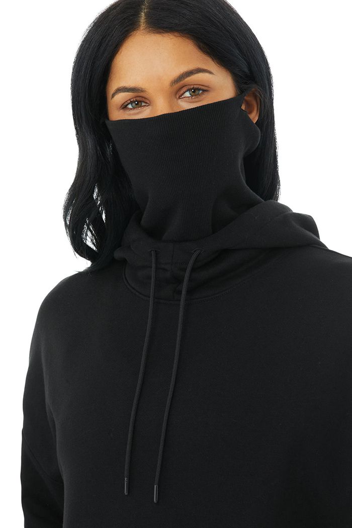 Sudadera Con Capucha Alo Yoga Protection Mujer Negros | 638251UJT