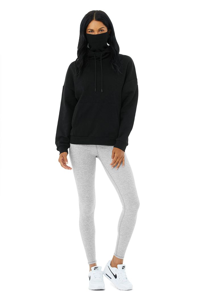 Sudadera Con Capucha Alo Yoga Protection Mujer Negros | 638251UJT