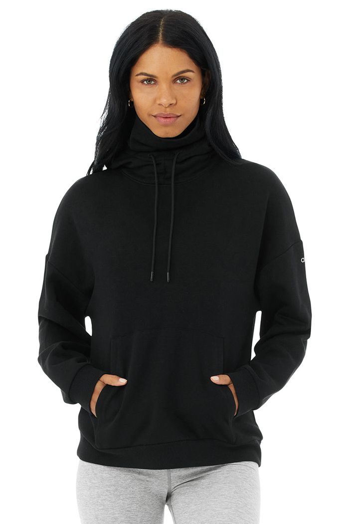 Sudadera Con Capucha Alo Yoga Protection Mujer Negros | 638251UJT