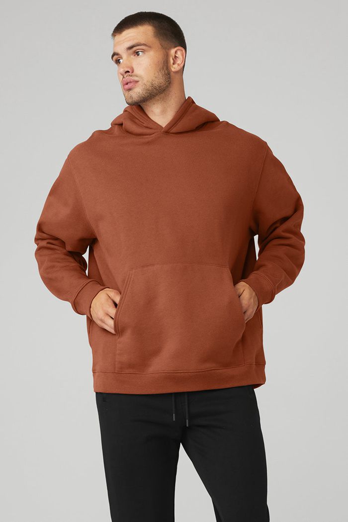 Sudadera Con Capucha Alo Yoga Renown Hombre Rojos | 804963DRG