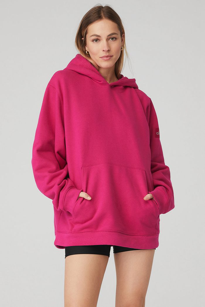 Sudadera Con Capucha Alo Yoga Renown Mujer Rojos | 124703NFS