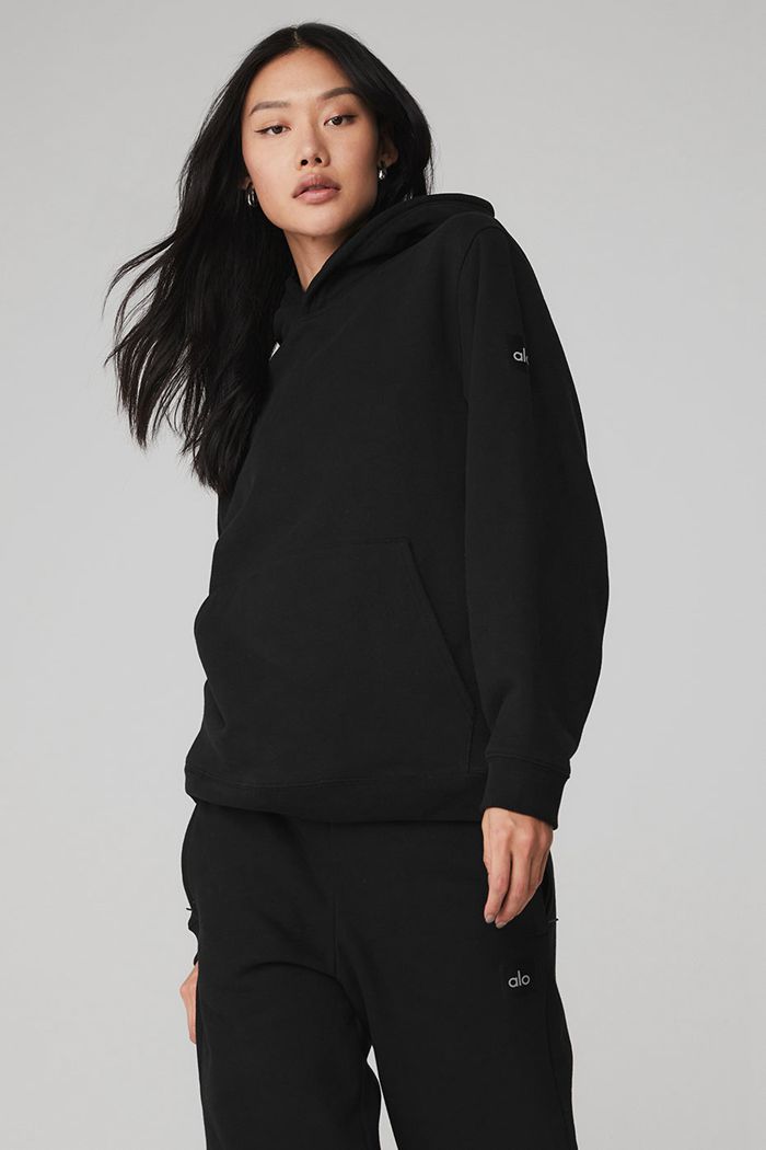 Sudadera Con Capucha Alo Yoga Renown Mujer Negros | 295307CIH