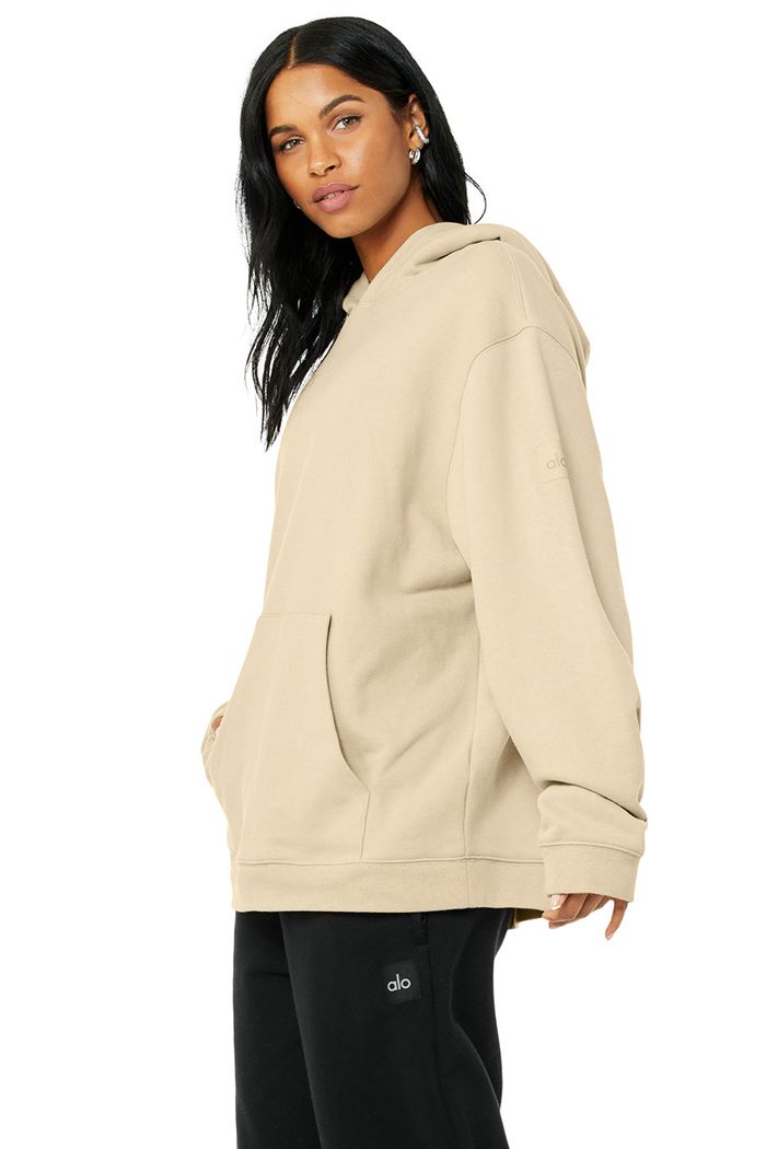 Sudadera Con Capucha Alo Yoga Renown Mujer Marrom | 487135OTF