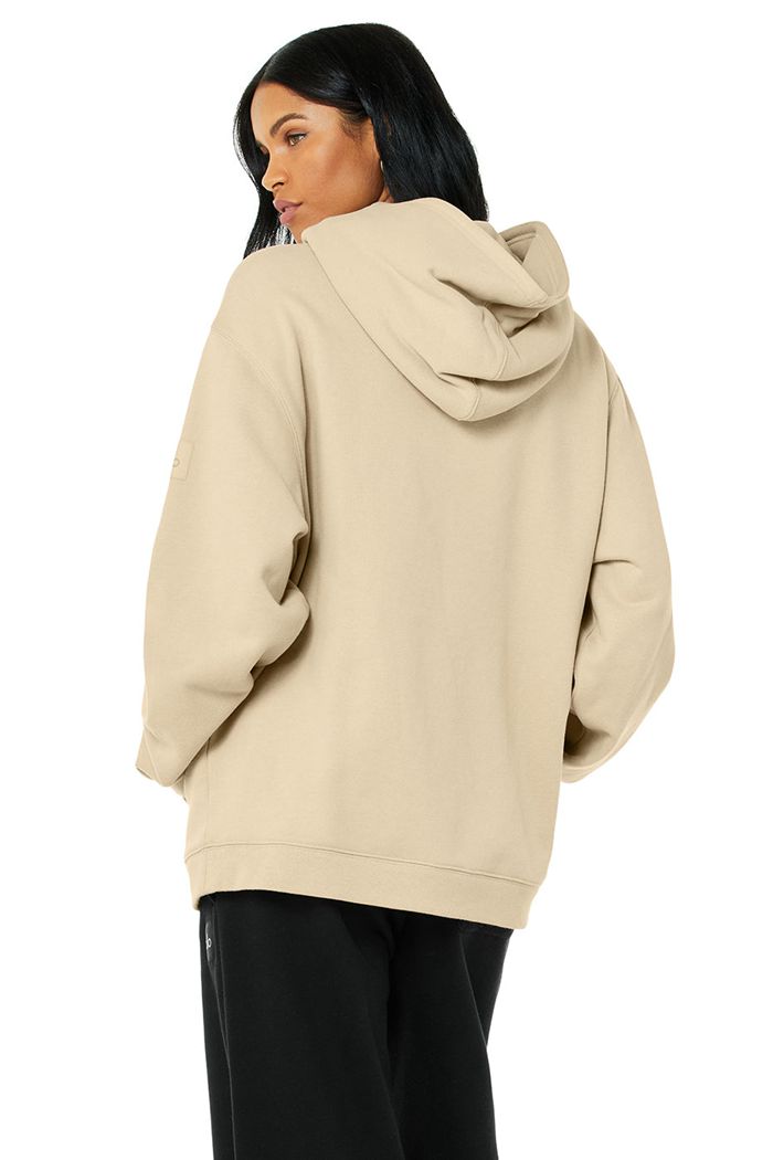 Sudadera Con Capucha Alo Yoga Renown Mujer Marrom | 487135OTF