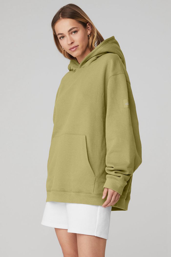 Sudadera Con Capucha Alo Yoga Renown Mujer Verdes | 810432UGJ