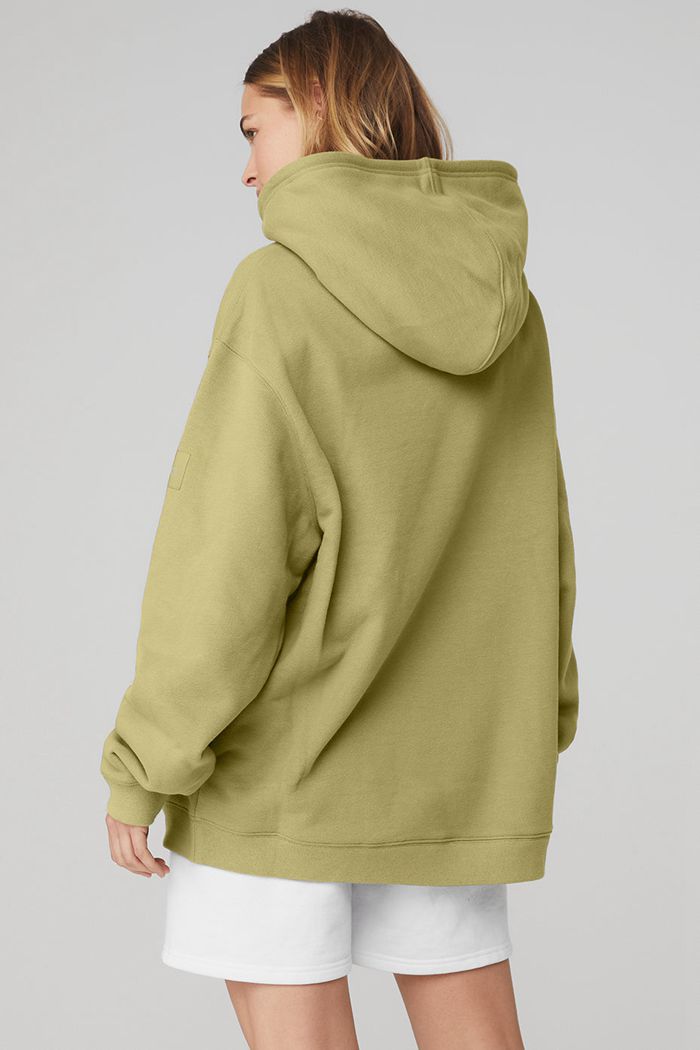 Sudadera Con Capucha Alo Yoga Renown Mujer Verdes | 810432UGJ